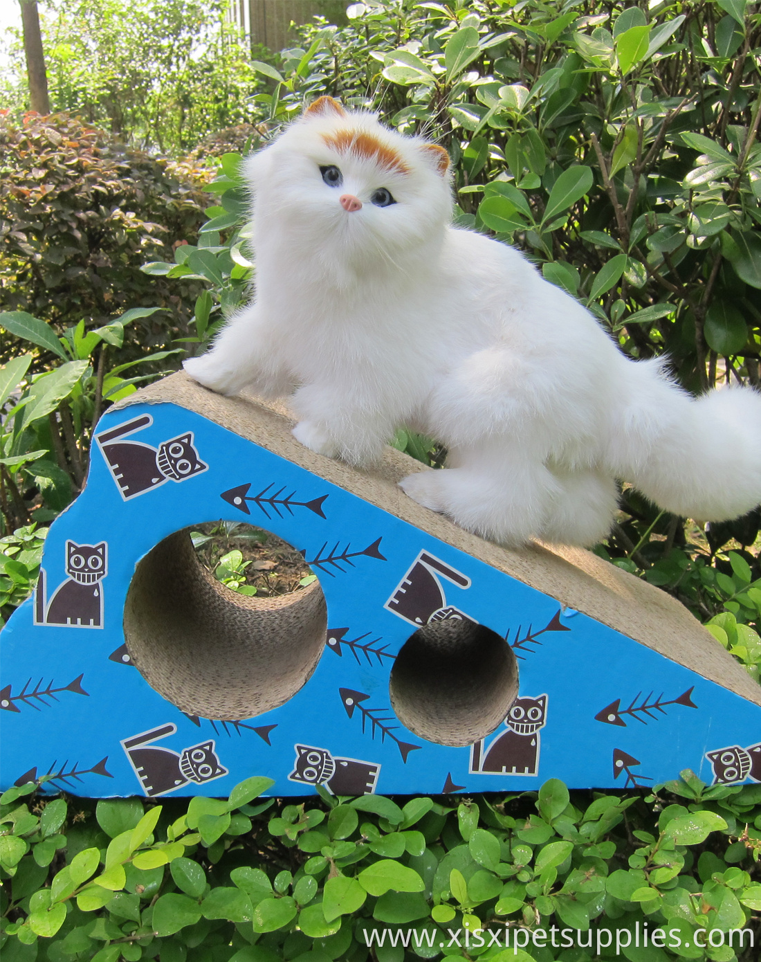 Petalent custom durable pet cat corrugated cardboard toy cat scratcher cardboard